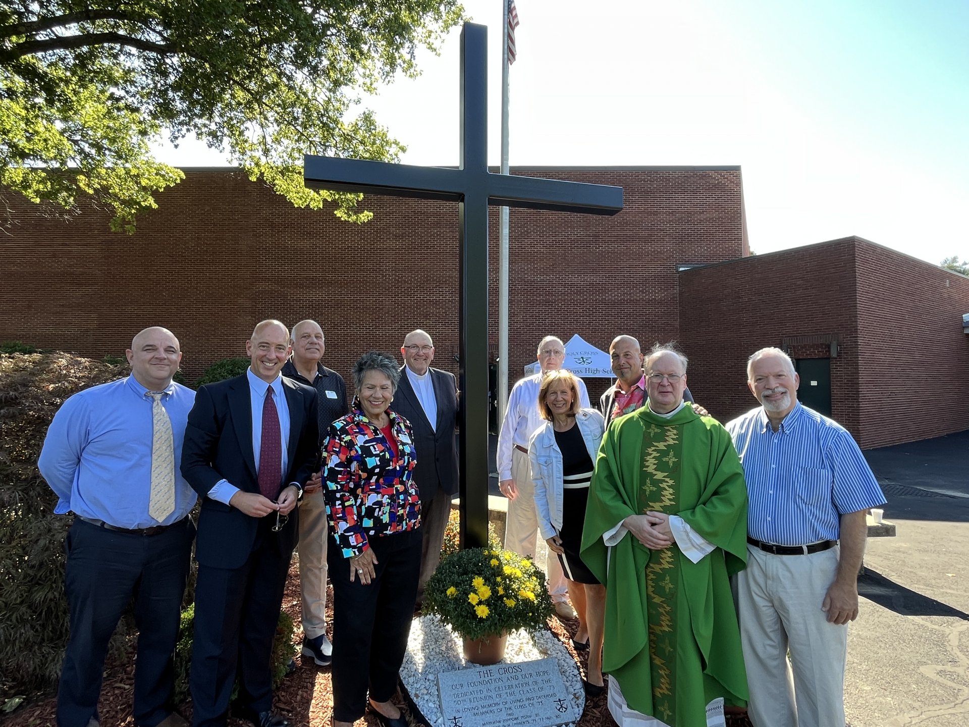 Msgr. Thomas A. Ginty '76 Blesses Two New Additions to Campus 